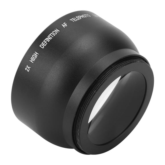 Lente de cámara Bling Bling 52 mm 2X Lente de aumento de cámara de Aleación de aluminio