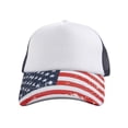 thumbnail image 2 of Top Headwear Sublimated Foam Trucker Cap - White/Flag, 2 of 2