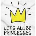 thumbnail image 2 of Lets All Be Princesses Crown Princess Bodysuit Jumper Girls Infant Baby Brisco Brands NB, 2 of 6