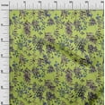 thumbnail image 2 of oneOone Georgette Viscose Lime Fabric Leaves & Floral Texture Fabric For Sewing Printed Craft Fabric By The Yard 42 Inch Wide, 2 of 4