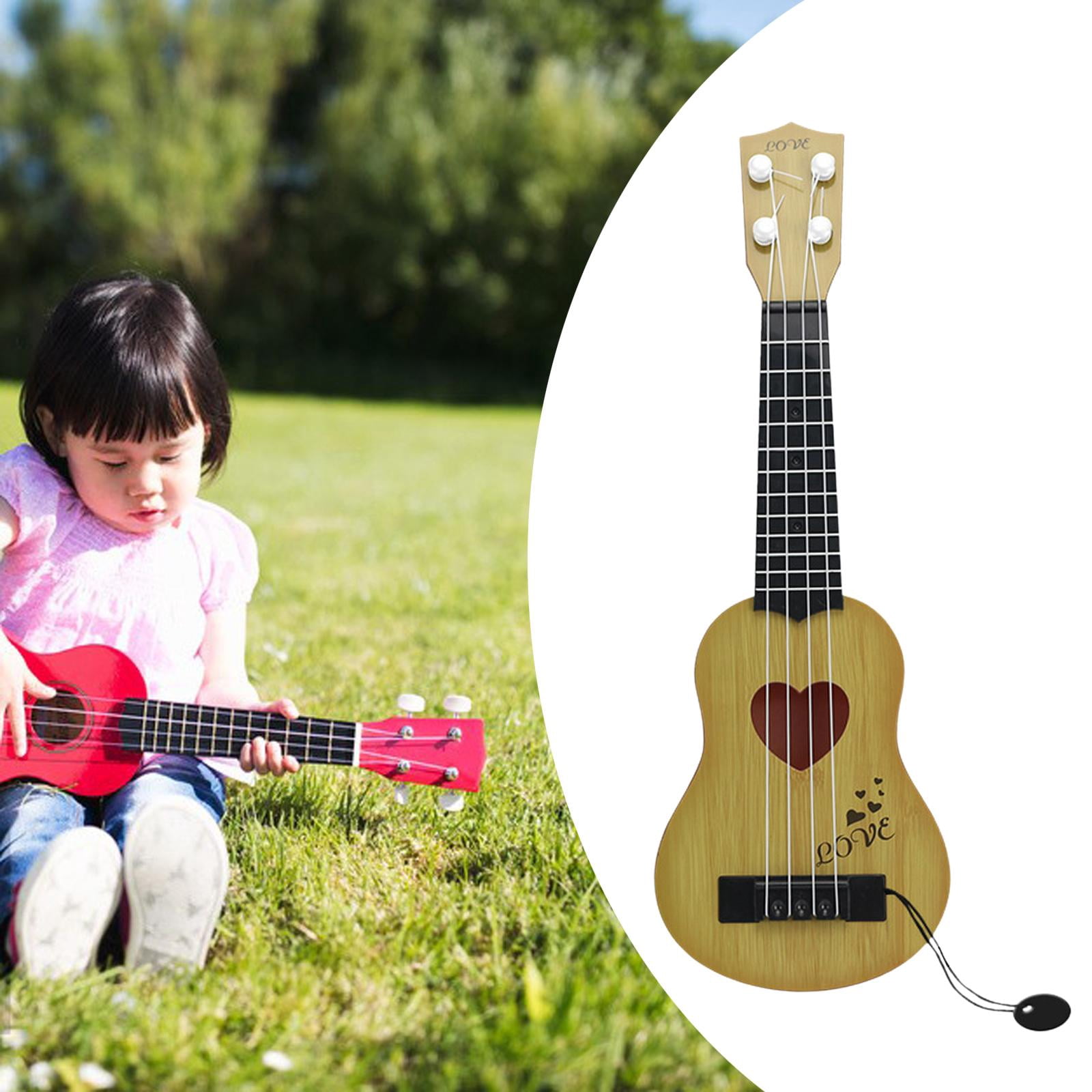 LeeQinersw 2pcs Kids Ukulele Guitar Toy Musical Instrument Skill Improving for Beginner