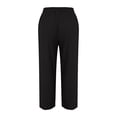 thumbnail image 6 of FASHIONPANT Fashion Casual Pants For Women Linen Wide Leg Loose High Waist Haren Pockets Pants, 6 of 6