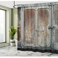 thumbnail image 5 of Ambesonne Vintage Shower Curtain, Power Locomotive Train, 69"Wx84"L, Grey Brown, 5 of 5