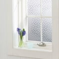 thumbnail image 2 of Privacy WIndows Film Rhombic Blurry Pattern Frosted Window Sticker for Bathroom Living Room 100x45cm, 2 of 7