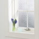 thumbnail image 2 of Película de privacidad para ventanas con patrón rómbico borroso, esmerilada, para baño y sala de estar, 100 x 45 cm, 2 of 7