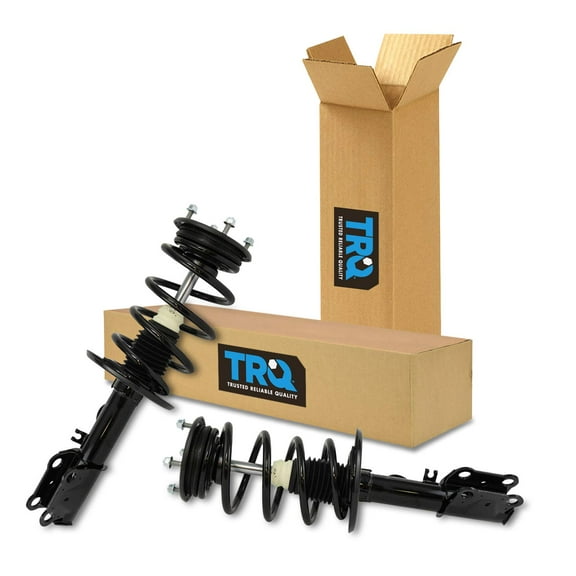 TRQ Front Strut & Coil Spring Assembly Set Driver & Passenger Sides Fits Select 13-19 Ford Taurus