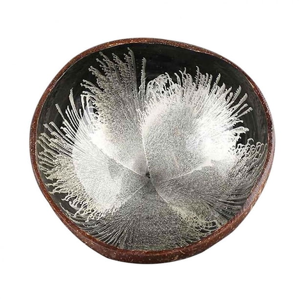 Cuenco De Caramelo Para Llaves De Cáscara De Coco Natural, Sección De Almacenamiento De Llaves De Mesa, Cuenco De Coco, Cuenco De Almacenamiento De Adorno De Tinta Yuarrent HA026251-04