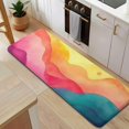 thumbnail image 5 of Colorful Tie Dye Wave Pattern Kitchen Rug Mat,Kitchen Runner Rugs Non Skid Washable,Decorative Kitchen Floor Mats for Kitchen,Sink,Laundry,17"x47.2", 5 of 7