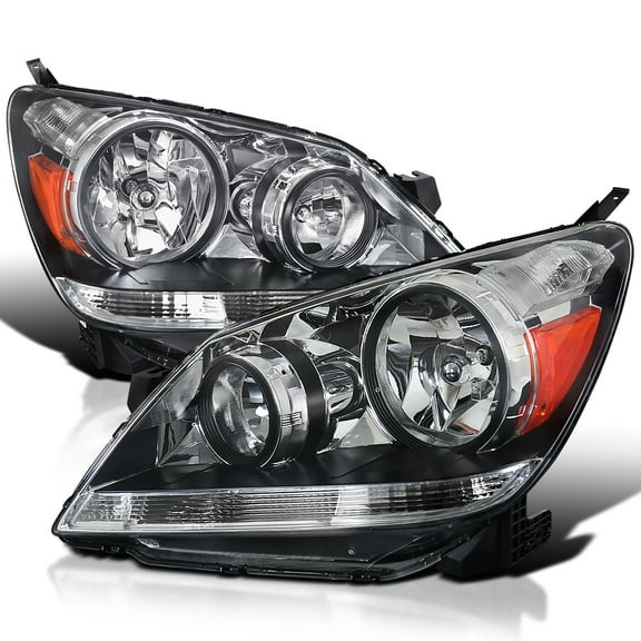 Spec-D Tuning Clear Headlights Compatible with 2005-2007 Honda Odyssey L R Pair Head Light Lamp Assembly