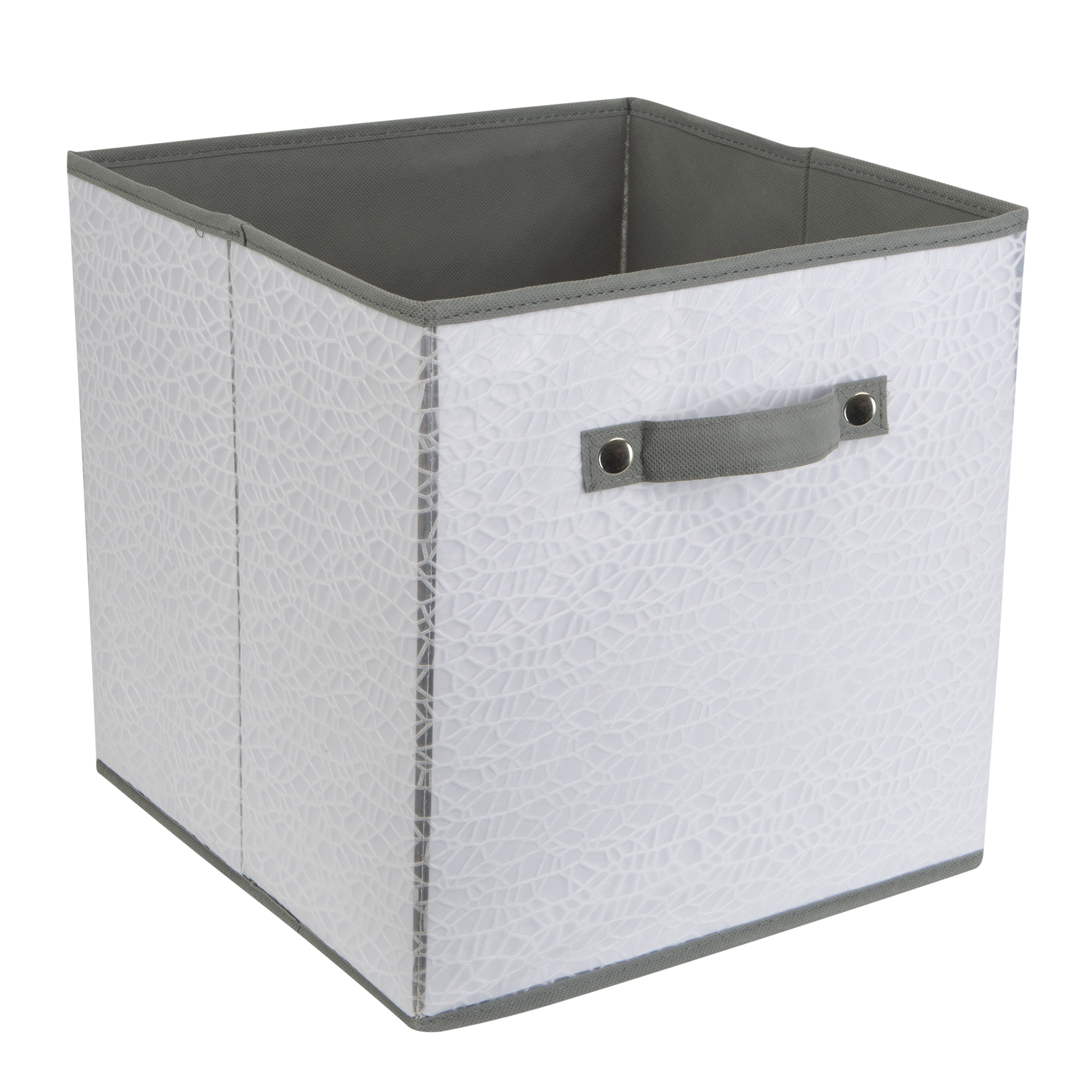 Simplify Embossed Nest Storage Cube in White