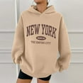thumbnail image 2 of TYGHBN Sweatshirts for Women Cute Prints Lightweight Pullover Tops Print Hoodies Sweatshirt Tops Long Jacket Women Long Sweater Dress Winter Casual Winter Jacket over Sized Hoodies Women Female, 2 of 5