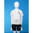 thumbnail image 3 of inlzdz Kids Boys Quick Dry Soccer Jersey Short Sleeve Shirt and Shorts Set Football Active Outfit Set White 150, 3 of 7