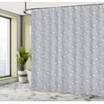thumbnail image 4 of Ambesonne Vintage Cherry Shower Curtain, Monochrome Fruits, 69"Wx70"L, Pale Purpleblue and Grey, 4 of 4