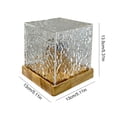 thumbnail image 4 of Lámpara de escritorio dinámica de luz nocturna con patrón de agua giratoria USB, adornos artesanales (A) Likrtyny Para estrenar, 4 of 9