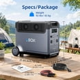 thumbnail image 4 of ABOK Ark3600 11520Wh Solar Generator, 3600W LiFePO4 Portable Power Station with 2 Expansion Batteries for Home Backup, Blackouts, Hurricanes & Emergency, 4 of 12