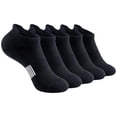 thumbnail image 3 of Daznico Women's Cushioned Towel Bottom Ankle Socks Ribbed Breathable Stretch Thickened Running Badminton Outdoor Sports Socks, 3 of 3