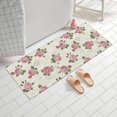 thumbnail image 2 of Pioneer Flower Floral Print Pattern Bathroom Rugs Mat, Non Slip Microfiber Bathroom Rug with Rubber Backing, Soft Mats for Bathroom Floor Tub Shower, 24"x60", 2 of 5