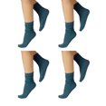 thumbnail image 1 of CALZITALY PACK 4/5 PAIRS Loose Top Socks, Non Elastic Band Socks, Opaque Socks, Diamond Knee High Socks | Green, Blue, Skin, Black| One Size | 40 DEN | Made in Italy (One Size, 4 Pairs Blue Jeans), 1 of 4