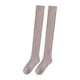 thumbnail image 2 of Par de medias largas de invierno de 50 cm, accesorios para disfraces, suaves y cómodos calentadores de piernas sobre la , calcetines altos para , Gris claro BLESIY Medias largas hasta la rodilla, 2 of 8