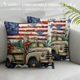 thumbnail image 3 of Shiartex  Let Freedom Free Eucalyptus Stars Fireworks Car Throw Pillow Covers,4th of July Patriotic Independence Memorial Day USA Flag Cushion Case Decorations White, 3 of 5