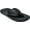 Black/Black Waterproof Full Grain Leather, variant on OluKai Tuahine Toe Post Sandals for Men - Toffee/Toffee - 10M