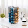 thumbnail image 3 of MyGift Stainless Steel Silver 360 Degree Rotating Coffee Pod Organizer Rack, 3 of 7