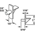 thumbnail image 3 of (2 pack) Slide-Co Prime-Line Shelf Support Pegs Plastic Clear 1/4" Dia. Carded, 3 of 3