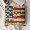 thumbnail image 3 of SHANXI Pillow Covers Patriotic American Flag Decorative Pillow Cases Red Gold Stripes Throw Pillows Home Decor for Sofa Couch Porch Outdoor 12x12in, 3 of 5