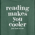 thumbnail image 3 of Instant Message - Reading Makes You Cooler - Women's Lightweight French Terry Long Sleeve Shirt, 3 of 6
