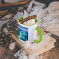thumbnail image 5 of 3dRose, Australia, Cairns, Great Barrier Reef, Elford Reef-AU01 WBI0306 - Walter Bibikow, 11oz Two-Tone Green Mug, 5 of 7