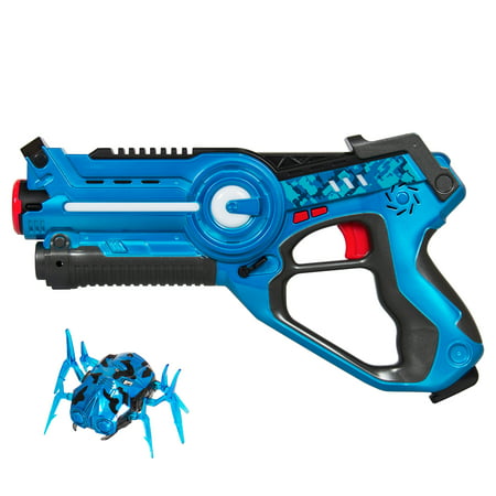 Best Choice Products Kids Infrared Laser Tag Blaster Gun Toy Set w/ Robot Bug, 4 Modes, Multiplayer Mode, Life Tracker - (Best Nerf Guns For Nerf Wars)