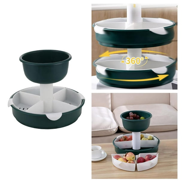 three-layer rotating hot pot platter compartment