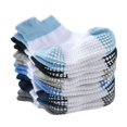 thumbnail image 2 of 6 Pairs Color Random Baby Cotton Socks Breathable Elastic Infant Toddler Crew Socks, Splice Color, Boy, 1-3 Years Old, 2 of 9