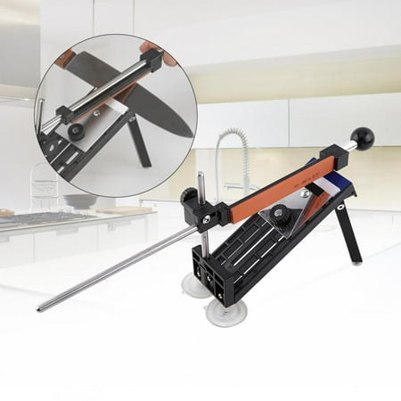 

Zerodis Kitchen Supplies Knife Sharpening System Professional Knife Sharpener Kitchen Sharpening System Fix Angle with 4 Stones