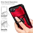 thumbnail image 6 of Nagebee Phone Case Compatible for iPhone 8 Plus / 7 Plus / 6S Plus / 6 Plus with Tempered Glass Screen Protector, Full-Body Protective [Military-Grade], Magnetic Car Mount Ring Holder Cover (Red), 6 of 6