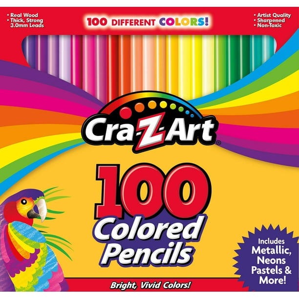 Lápices de colores Cra-z-Art 100 colores surtidos para la escuela