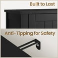 thumbnail image 2 of LEDREM Bathroom Cabinets Freestanding, Bathroom Storage Floor Cabinet with Doors and Adjustable Shelves, Ink Black, 2 of 6