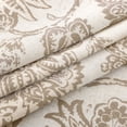 thumbnail image 7 of Curtainking Farmhouse Valance 20 inch Taupe on Beige Rustic Floral Light Filtering Curtain Semi-Sheer Tie Up Valance for Kitchen Bathroom Rod Pocket 1 Panel, 7 of 7