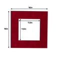 thumbnail image 2 of Suede Texture Photo Mat - Blaze Red 16x16 for 8x8 Photos - Fits 16x16 Frame, 2 of 4