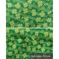 thumbnail image 6 of Green Lucky Linen Curtain Valance for Bedroom/Bathroom/Kitchen/Office/Living/Dining Room Windows,St. Patrick's Day Spring Holiday Rod Pocket Topper Drapes Decorative Cafe Drapery Panel 42x18, 6 of 6