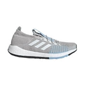 adidas Womens Pulseboost HD Running Shoes - Grey One/Cloud White/Glow Blue - 6.5