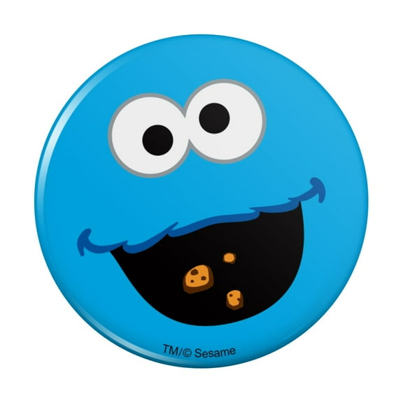 Sesame Street Cookie Monster Face Pinback Button Pin