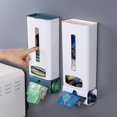 thumbnail image 3 of Self-adhesive Removable Plastic Box Wall Mounted Garbage Bag Dispenser (green), 3 of 3