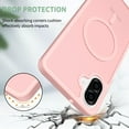 thumbnail image 3 of Rosebono Compatible With Samsung Galaxy A07/ Galaxy A06 Case, Magnetic Translucent Matte Hybrid Gradient Transparent Soft TPU Clear Skin Cover Protection Case (Pink), 3 of 5