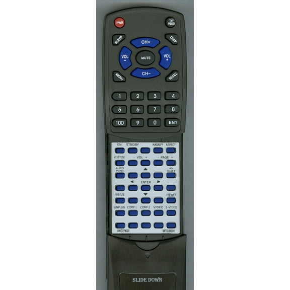 Replacement Remote for MITSUBISHI 939D279020, XD500REM, RT939D279020, WD520U, XD500UST, XD510U, EX51U, SD510U, XD500U, XD500UG