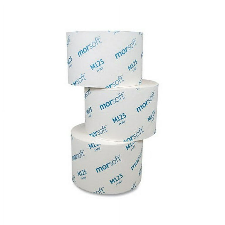 Small Core Bath Tissue, Septic Safe, 1-Ply, White, 2,500 Sheets/Roll, 24 Rolls/Carton Small Core Bath Tissue, Septic Safe, 1-Ply, White, 2,500 Sheets/Roll, 24 Rolls/Carton
