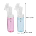 thumbnail image 6 of 2 Pcs Foam Pump Bottle Transparent Mini Shower Gel Travel Brush Empty Mousse The Pet, 6 of 6