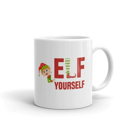 Elf Yourself Rude Yankee Swap Coffee Tea Ceramic Mug Office Work Cup (Best Yankee Swap Gifts)