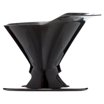 Bodum Pour Over Coffee Dripper Set - Includes 12oz Double Wall Mug & Permanent Filter, Clear, Single Serve Brewer
