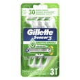 thumbnail image 2 of Gillette Sensor3 Sensitive Men's Disposable Razor, 3 Razors Count, 2 of 2
